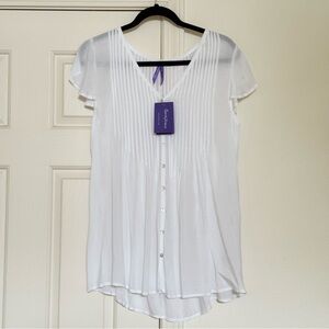 Seraphine - Maternity White Blouse, Size US 6